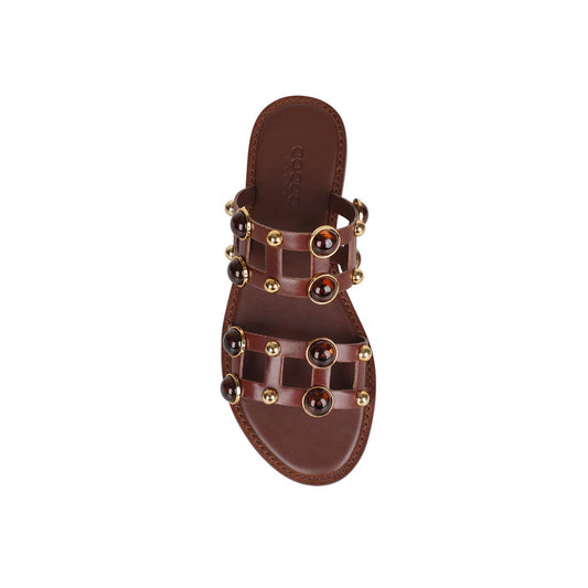 Azura Flat Sandal Brown