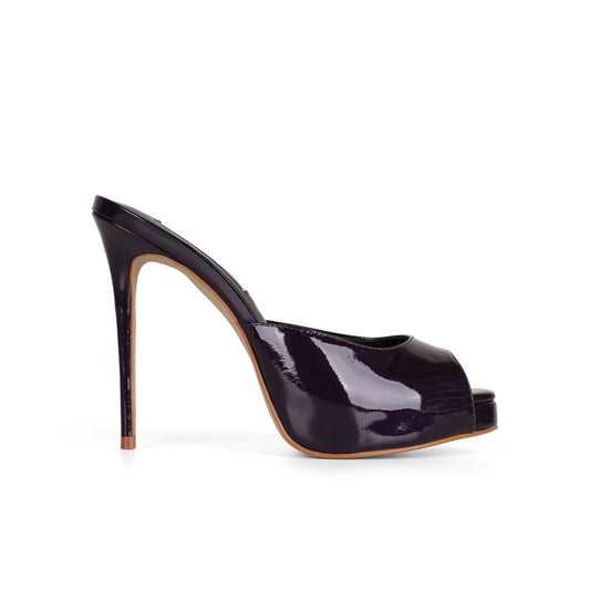 Cassi Platform Purple Leather