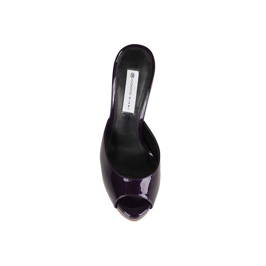 Cassi Platform Purple Leather