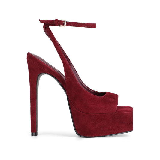 Lavyna Platform Cherry Suede