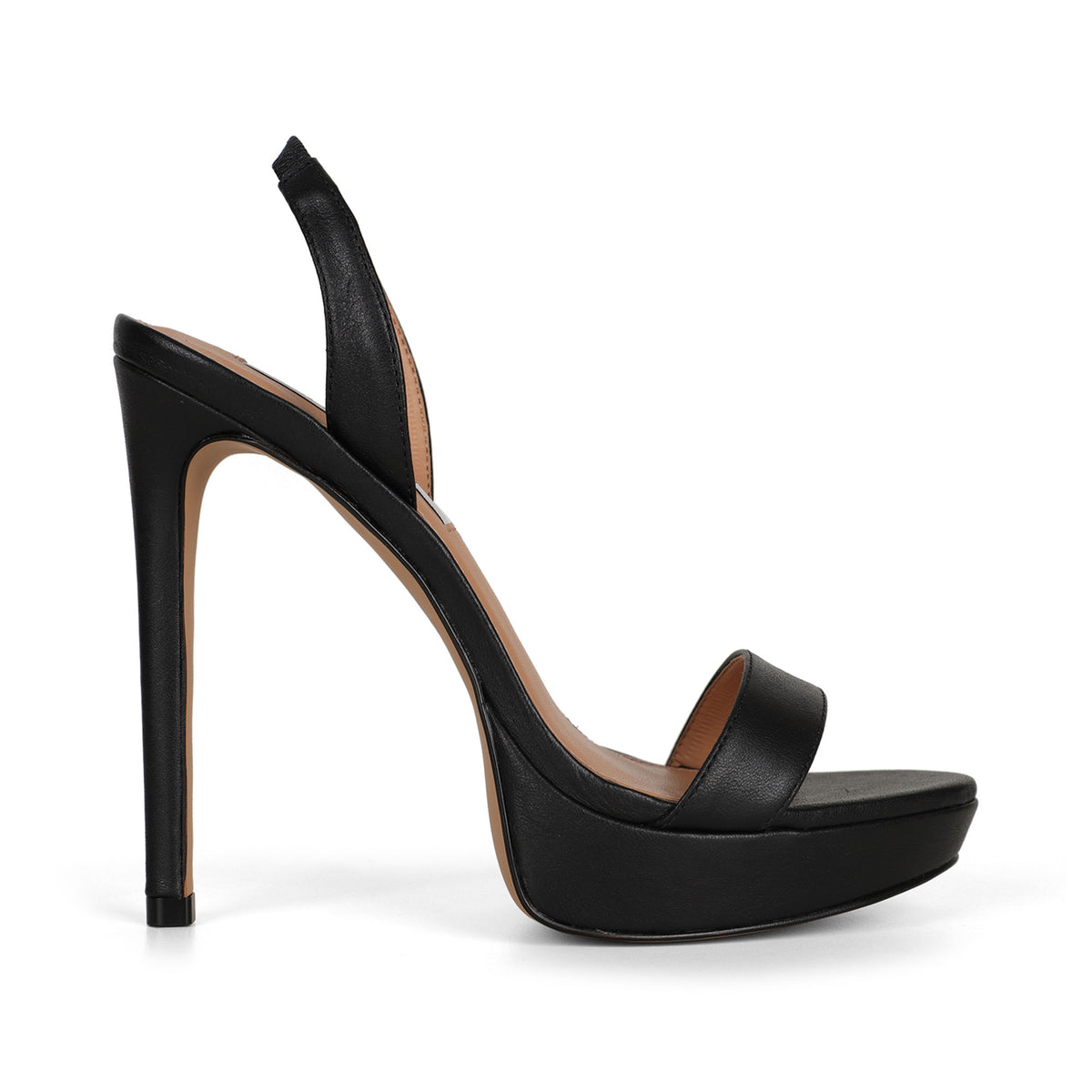 Pamela Platform Sandal Black Leather
