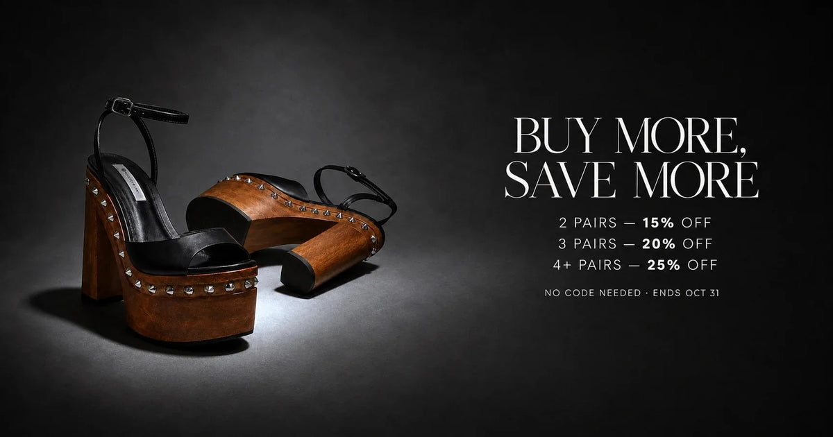 Buy more, save more: 2 pairs 15% off, 3 pairs 20% off, 4+ pairs 25% off. No code needed. Ends Oct 31