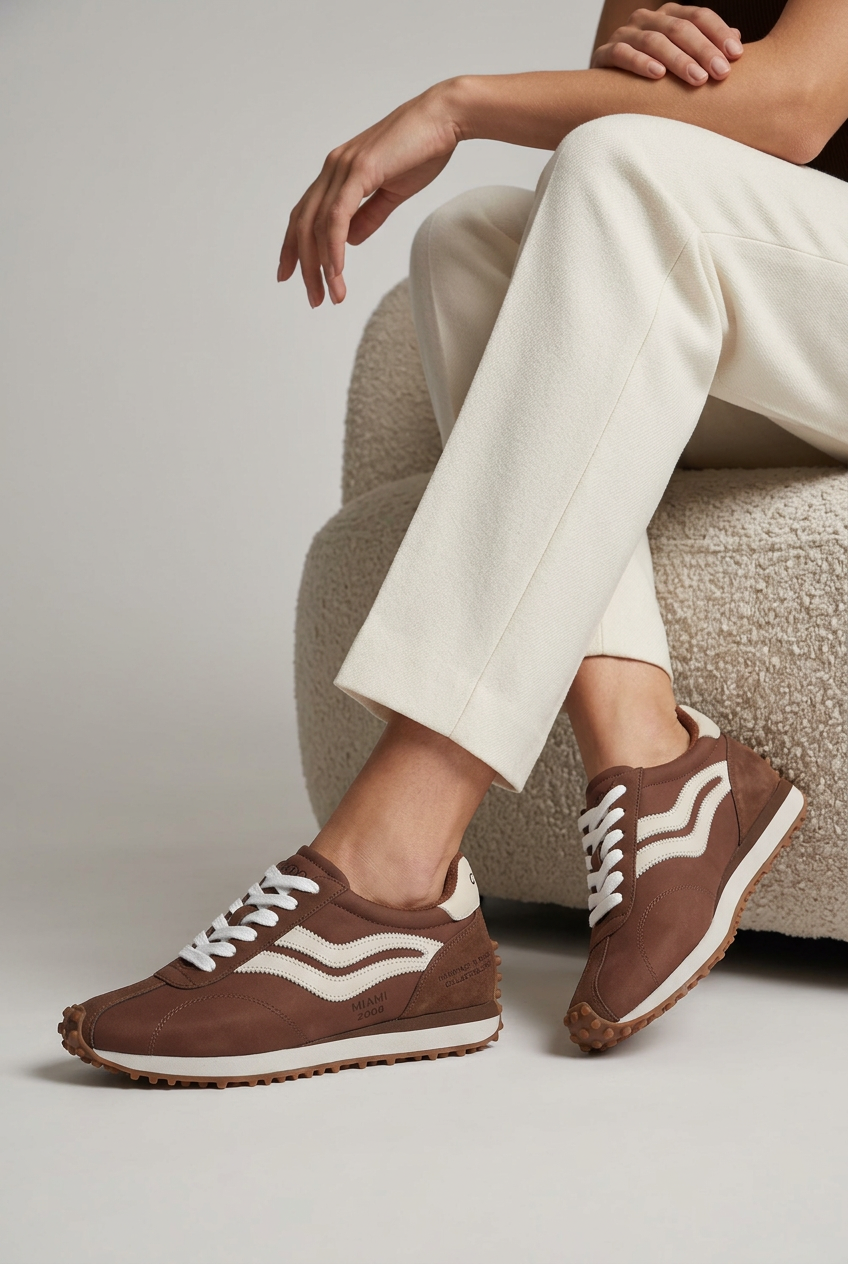 Rio Sneaker Brown Suede