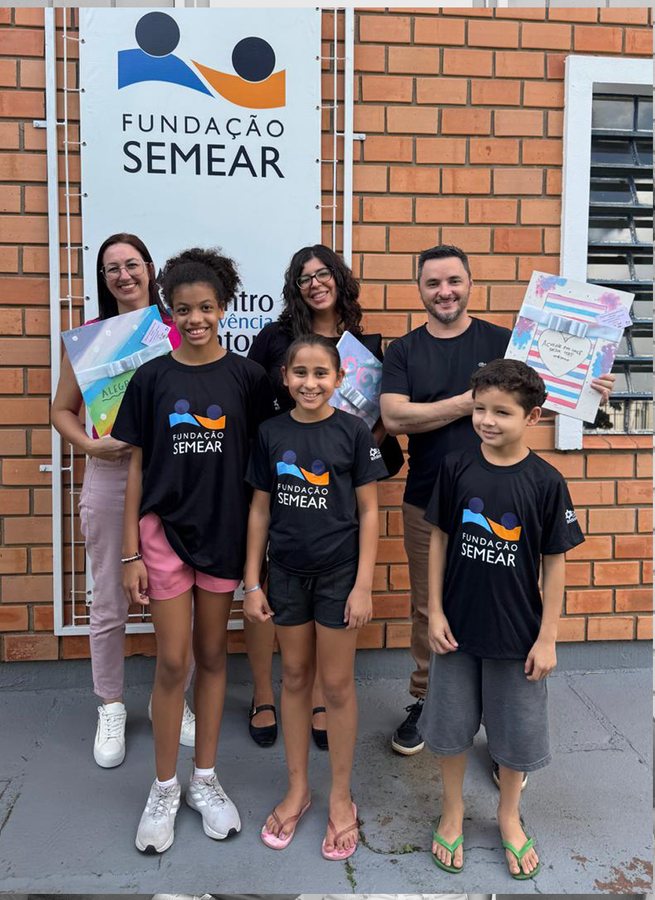 Niños atendidos por la Fundação SEMEAR