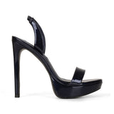 Pamela Platform Navy Patent Leather