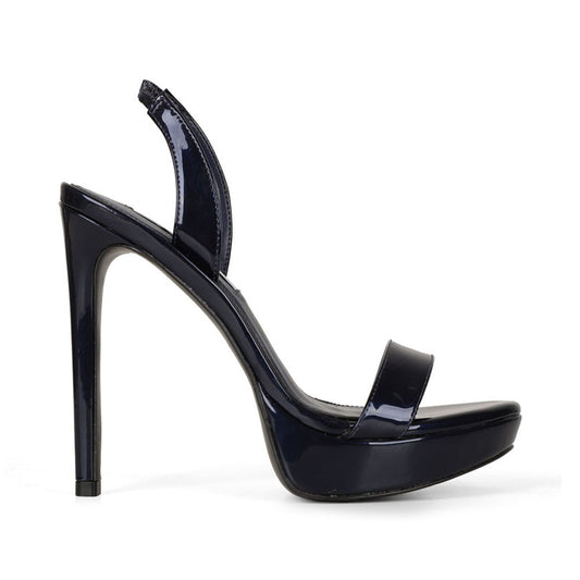 Vitani Platform Navy Patent Leather